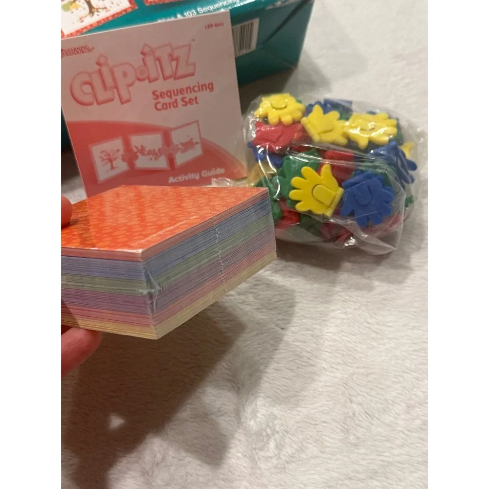 Learning Resources Clip-itz Sequencing Card Set LER 8541 ESL Educational Toy